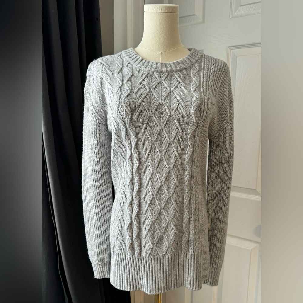 Banana Republic Wool CABLE-KNIT SWEATER TUNIC